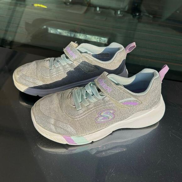 Skechers Dreamy Lites Sneakers Big‎ Girl Size 3 Gray Shoes - Picture 5 of 12